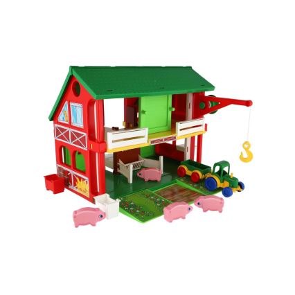 Bondegårdshus med tilbehør