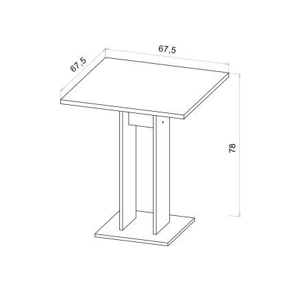 Bord STRAPO i Sonoma-eg