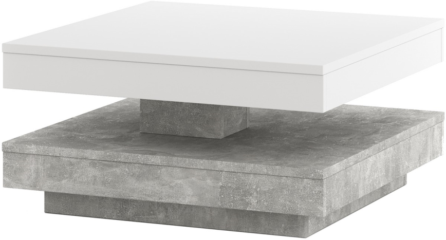 Bord TIMO hvid/grå beton