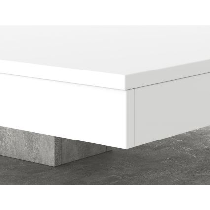 Bord TIMO hvid/grå beton