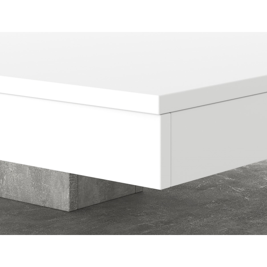 Bord TIMO hvid/grå beton