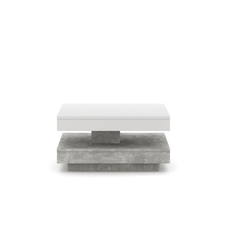 Bord TIMO hvid/grå beton