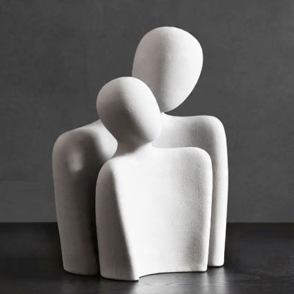 Borddekoration 20x5,5x14,5 cm hvid