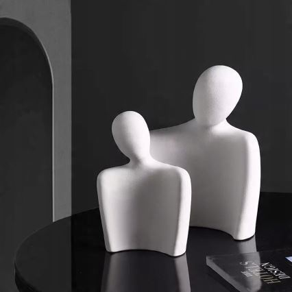Borddekoration 20x5,5x14,5 cm hvid
