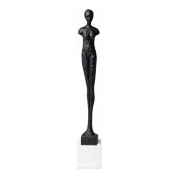 Borddekoration i metal, 43 cm, sort