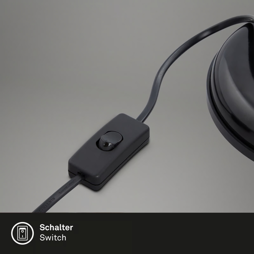 Bordlampe 1xE14/25W/230V sort