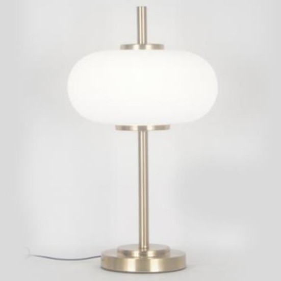 Bordlampe 1xE14/3W/230V hvid/messing