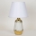 Bordlampe 1xE14/40W/230V hvid/guldfarvet