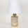 Bordlampe 1xE14/40W/230V hvid/guldfarvet