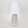 Bordlampe 1xE14/40W/230V hvid/sølvfarvet