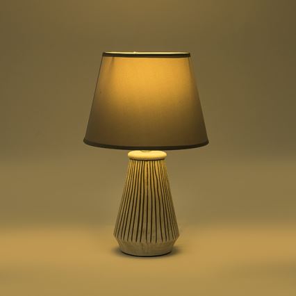 Bordlampe 1xE14/40W/230V patina/grå