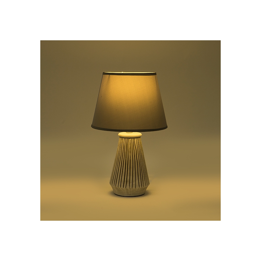 Bordlampe 1xE14/40W/230V patina/grå
