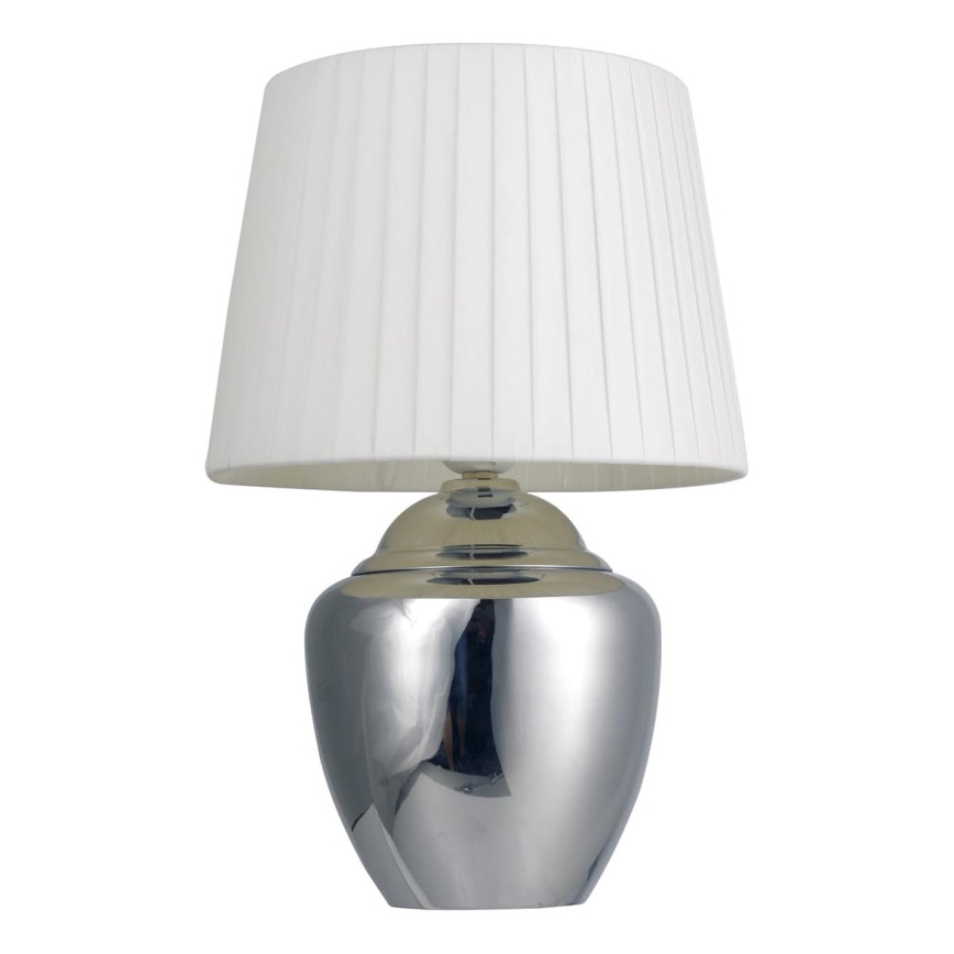 Bordlampe 1xE27/25W/230V skinnende krom