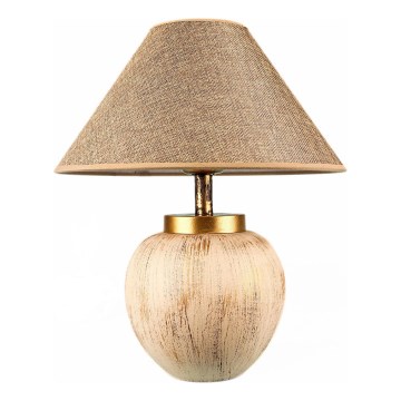 Bordlampe 1xE27/40W/230V beige