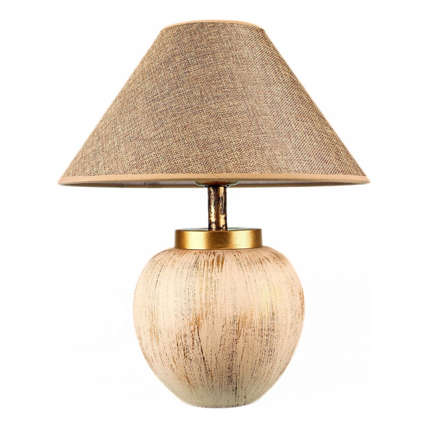 Bordlampe 1xE27/40W/230V beige