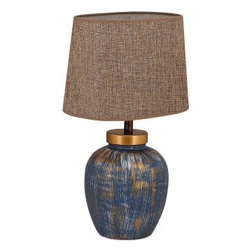 Bordlampe 1xE27/40W/230V blå/beige