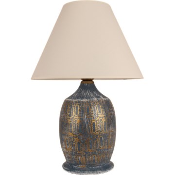 Bordlampe 1xE27/40W/230V blå/guldfarvet