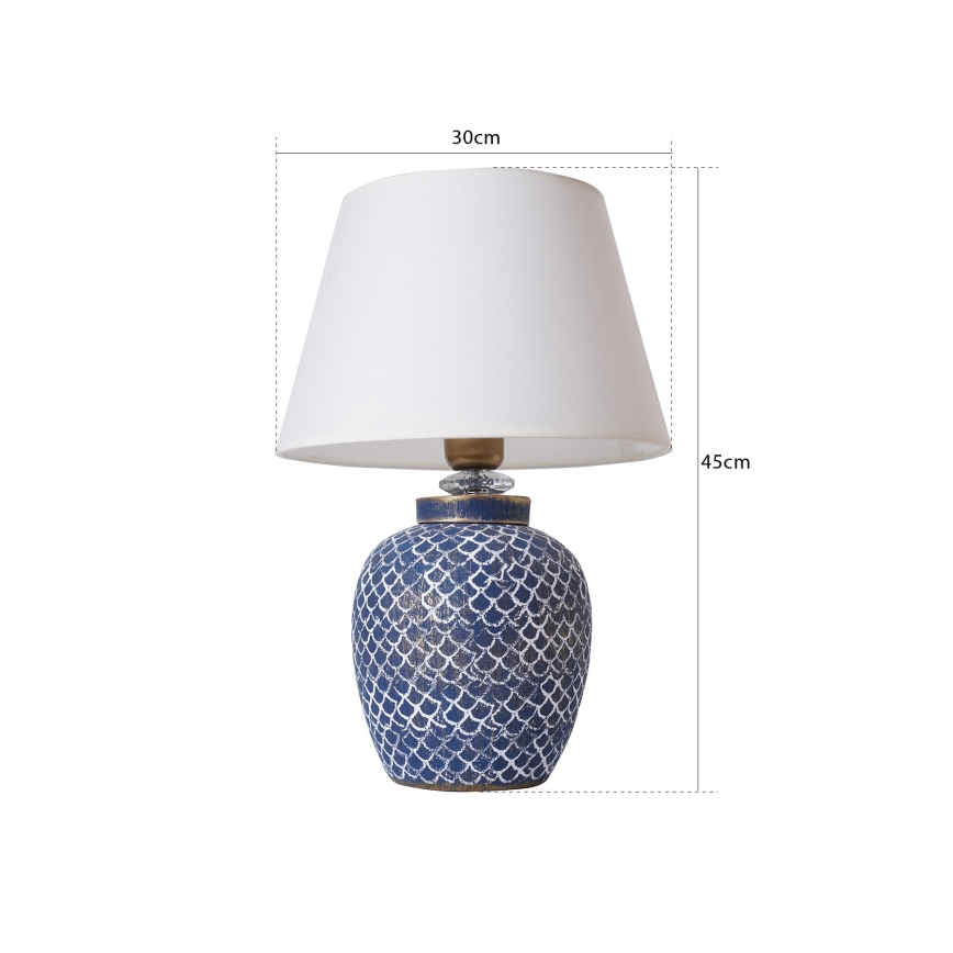 Bordlampe 1xE27/40W/230V blå