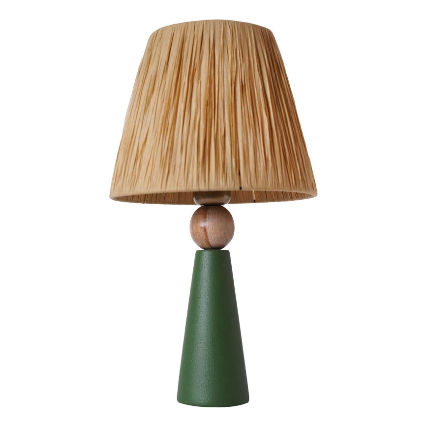 Bordlampe 1xE27/40W/230V brun/grøn