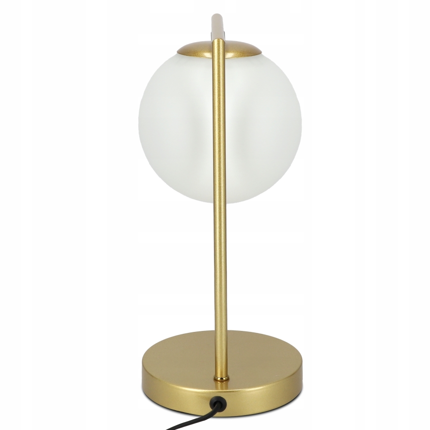 Bordlampe 1xE27/40W/230V guld/hvid