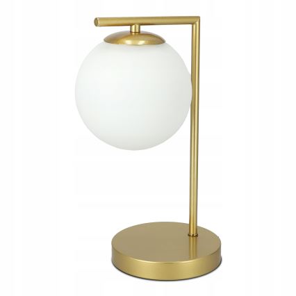 Bordlampe 1xE27/40W/230V guld/hvid