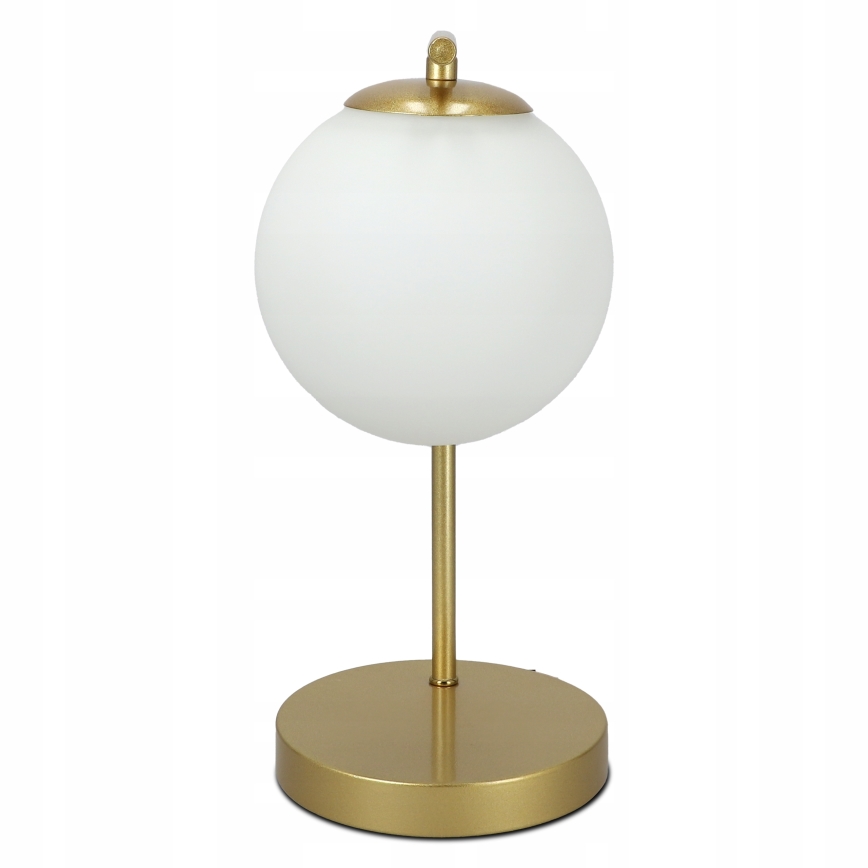 Bordlampe 1xE27/40W/230V guld/hvid