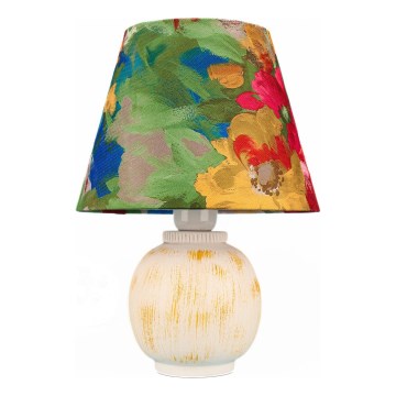 Bordlampe 1xE27/40W/230V hvid/farverig