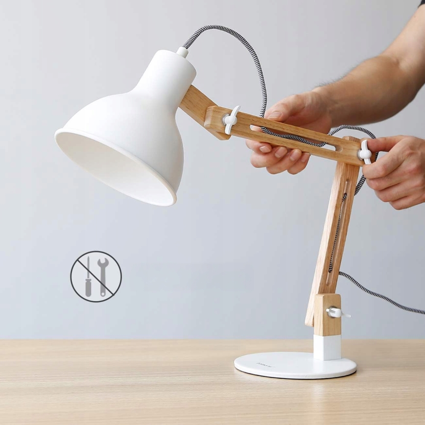 Bordlampe 1xE27/40W/230V hvid