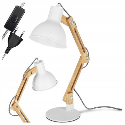 Bordlampe 1xE27/40W/230V hvid
