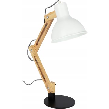 Bordlampe 1xE27/40W/230V hvid/sort