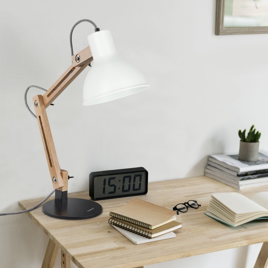 Bordlampe 1xE27/40W/230V hvid/sort