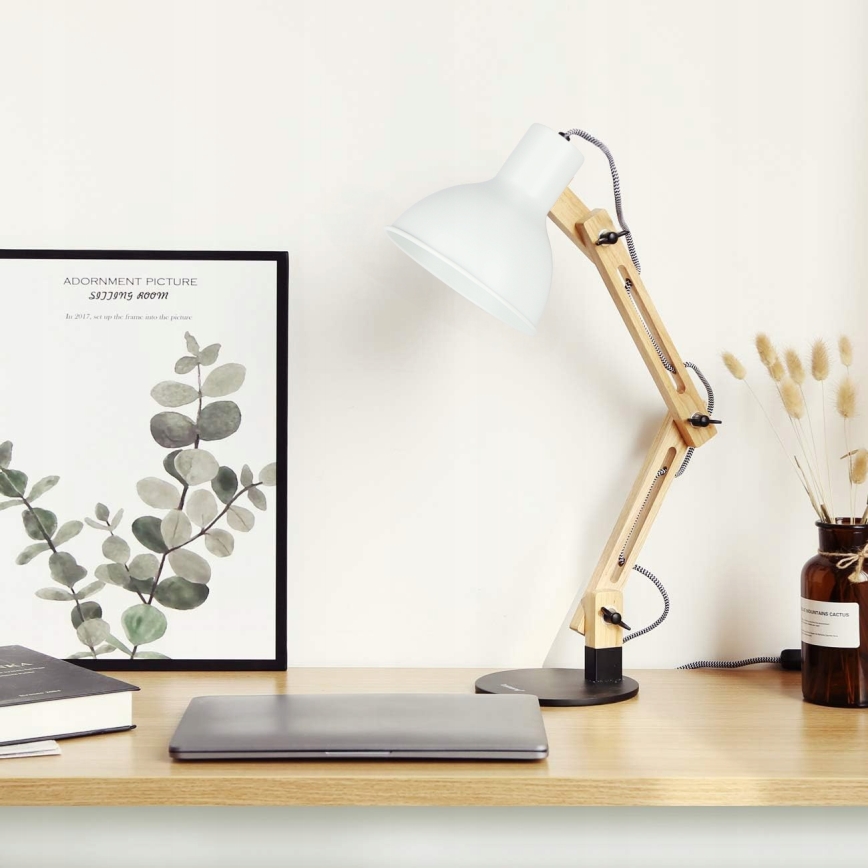 Bordlampe 1xE27/40W/230V hvid/sort