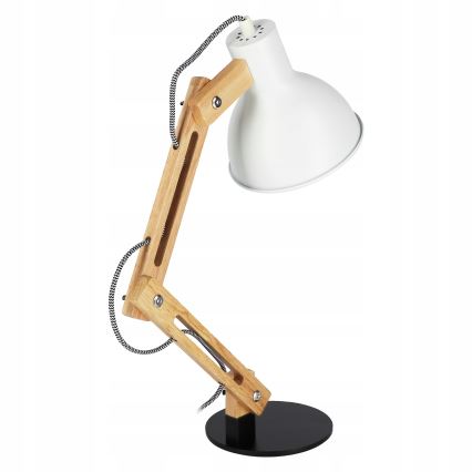 Bordlampe 1xE27/40W/230V hvid/sort
