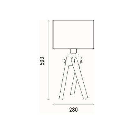 Bordlampe 1xE27/40W/230V