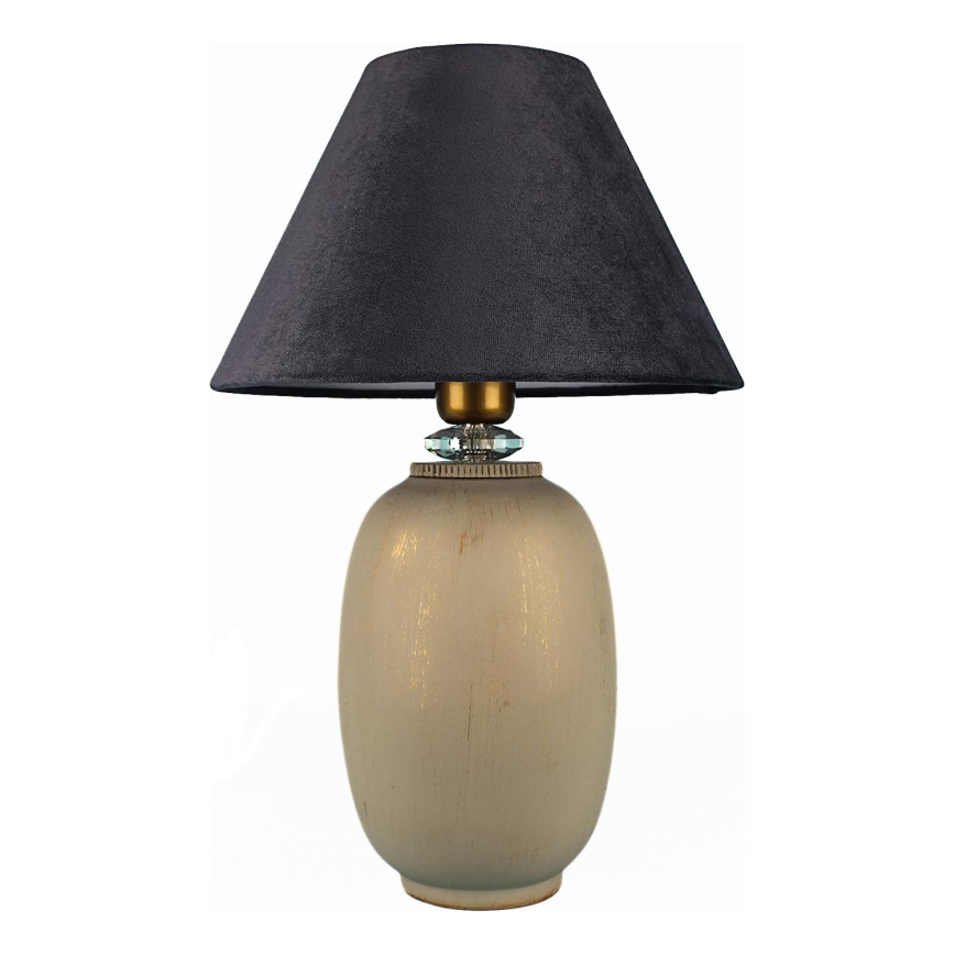 Bordlampe 1xE27/40W/230V sort/beige