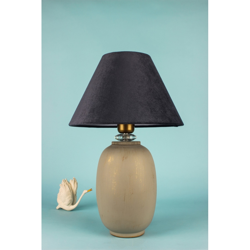 Bordlampe 1xE27/40W/230V sort/beige