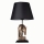 Bordlampe 1xE27/40W/230V sort/guldfarvet