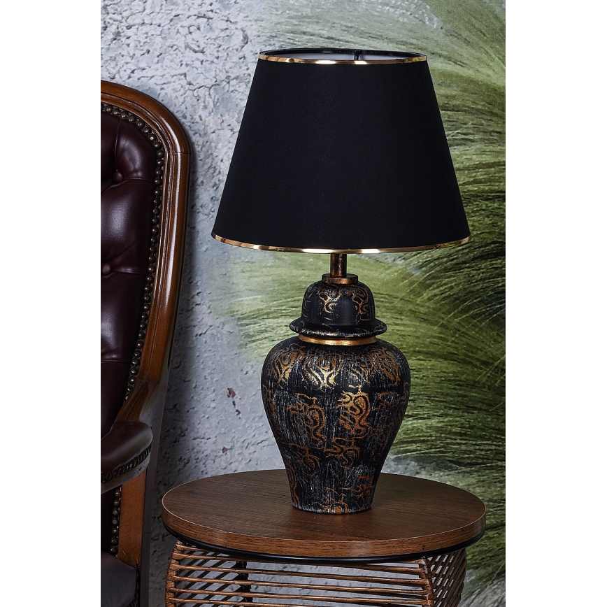Bordlampe 1xE27/40W/230V sort