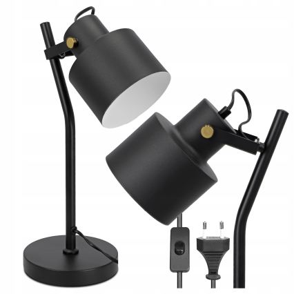 Bordlampe 1xE27/40W/230V sort
