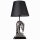 Bordlampe 1xE27/40W/230V sort/sølvfarvet