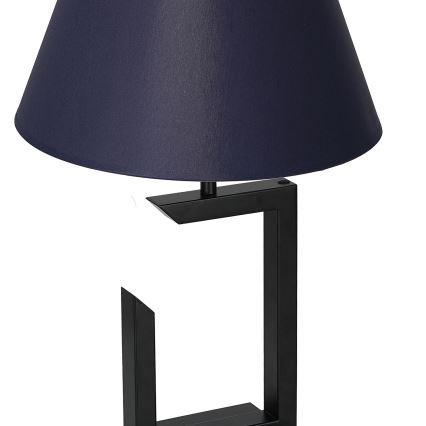 Bordlampe 1xE27/60W/230V 45 cm blå/guldfarvet