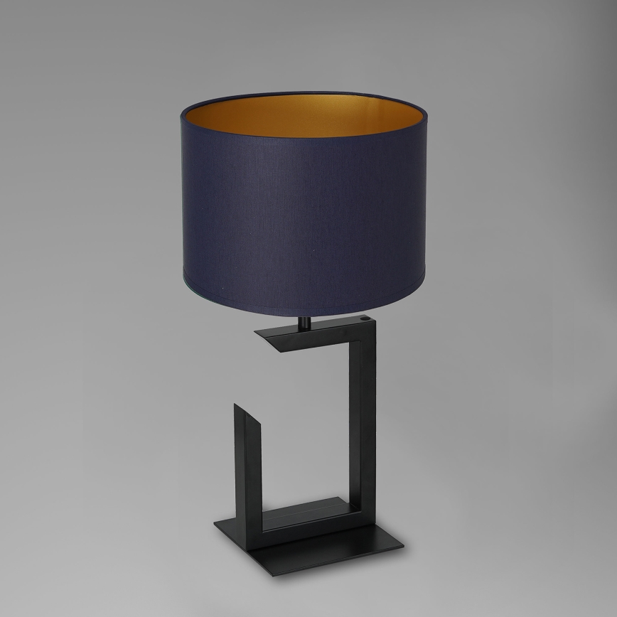 Bordlampe 1xE27/60W/230V 45 cm blå/gylden