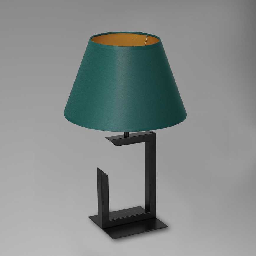 Bordlampe 1xE27/60W/230V 45 cm grøn/guldfarvet