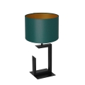 Bordlampe 1xE27/60W/230V 45 cm grøn/gylden
