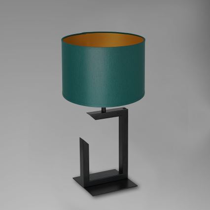 Bordlampe 1xE27/60W/230V 45 cm grøn/gylden