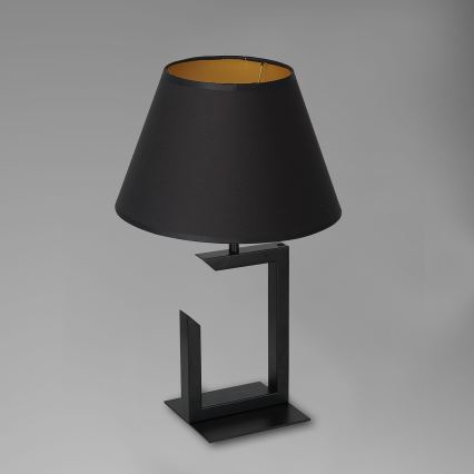Bordlampe 1xE27/60W/230V 45 cm sort/gylden