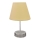 Bordlampe 1xE27/60W/230V beige/skinnende krom