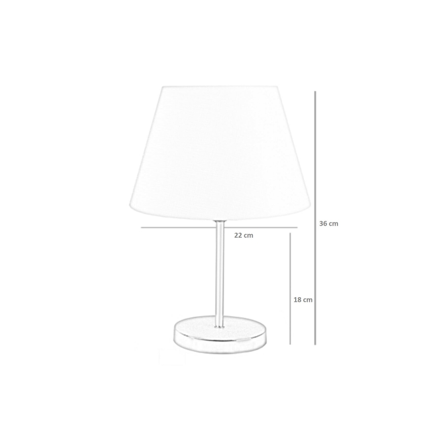 Bordlampe 1xE27/60W/230V blå/kobber