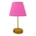 Bordlampe 1xE27/60W/230V lyserød/kobber