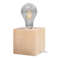 Bordlampe ABEL 1xE27/15W/230V bøg